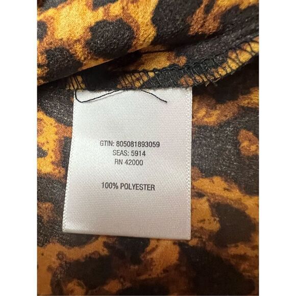 🔥5/20🔥Nicki Minaj Animal Print Blouse * High-Low * Blouse Sz M NWOT - Picture 4 of 11